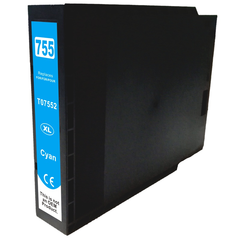 T7552XLC Epson C13T755240 InkJet συμβατό Κυανό (70ml) από Premiumtoner για Epson WorkForce Pro WF-8010DW